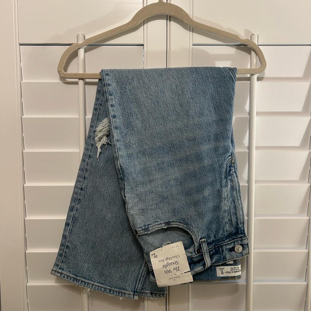 Abercrombie A&F Jeans | The 90’s Straight | Ultra High Rise |Curve Love | Medium